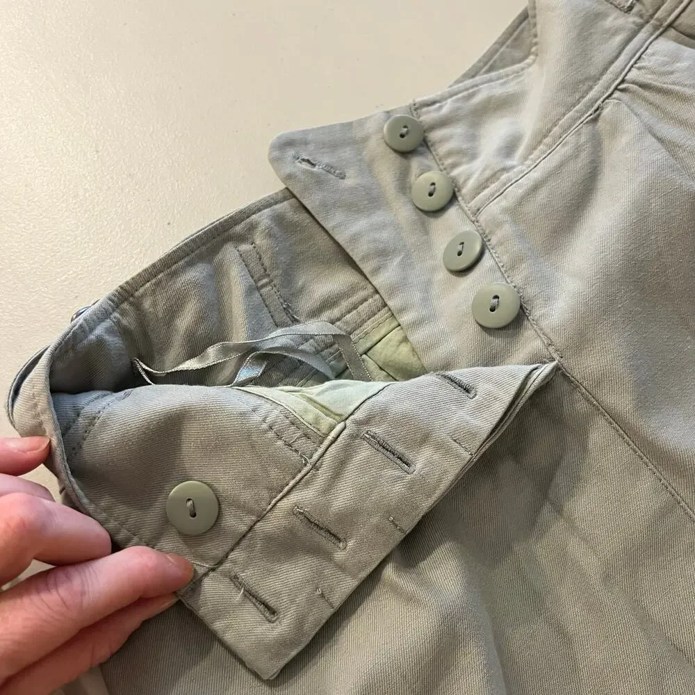 Anthropologie x Daughters of the Liberation Cotton Utility Mini Skirt Size Small